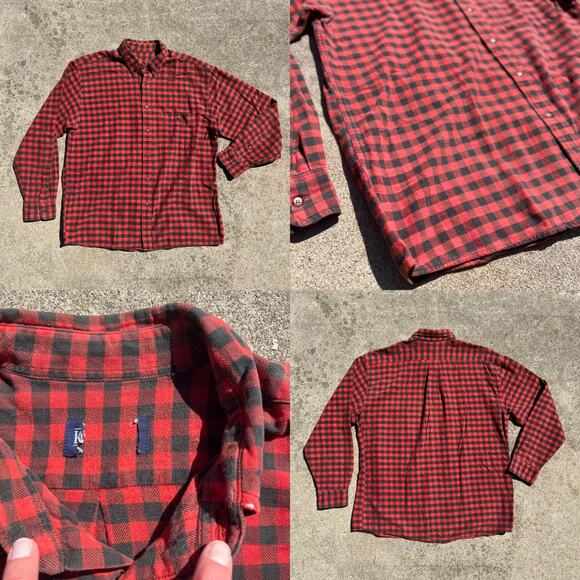 Vtg Land's End Shirt Bundle Men Size Large Cotton Collar Button Down Long Sleeve - Picture 2 of 3
